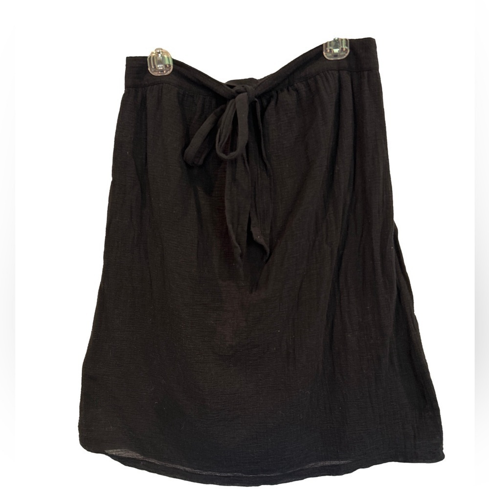 J. Crew Black Double Layer Gauze Skirt Casual